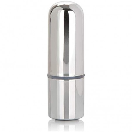  Rechargeable Mini Bullet - Adult 3 Speed Vibe Massager - Waterproof Travel Size Sex Toys for Couples - Silver