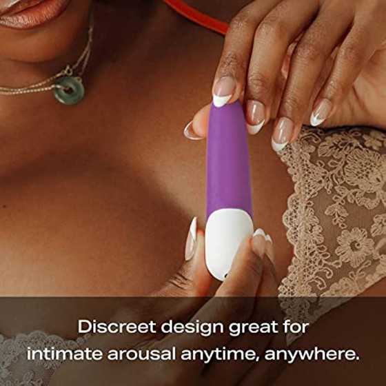 JIMMYJANE Bullet-Style Rechargeable Pocket Vibrator for Powerful, Fulfilling Vibrations - 7 Vibration Modes, for Women & Couples