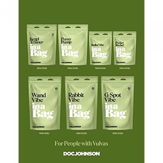 Doc Johnson Bullet Vibe in A Bag - 10 Function, Silicone, Rechargeable, Total Length: 3.5 in. (8.9 cm), Insertable Length: 2.5 i