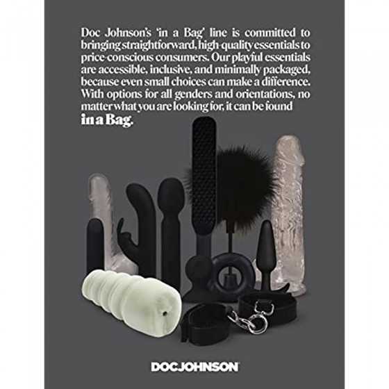 Doc Johnson Bullet Vibe in A Bag - 10 Function, Silicone, Rechargeable, Total Length: 3.5 in. (8.9 cm), Insertable Length: 2.5 i
