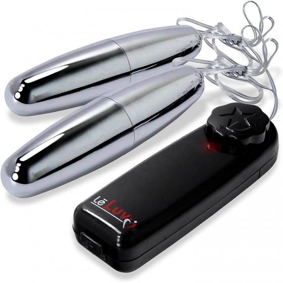 Bundle of 2 Items  Vibrator Silver Bullets Dual Small and Dual Large/Small Multi-Speed Massager Eggs