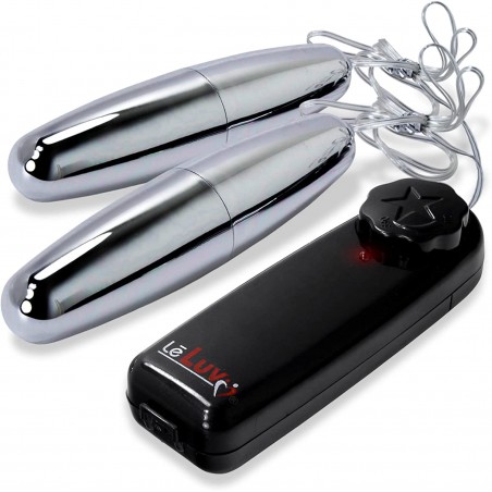 Bundle of 2 Items  Vibrator Silver Bullets Dual Small and Dual Large/Small Multi-Speed Massager Eggs