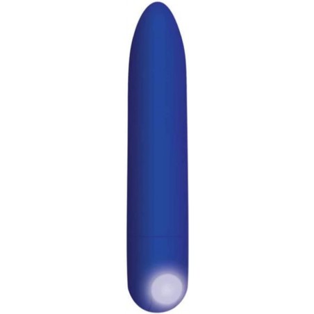  Tolerance All Mighty Rechargeable Bullet 10 Speeds and Functions Waterproof (Blue)