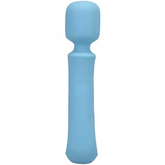 Doc Johnson Ritual - Euphoria - 10 Function Wand Vibrator - Silicone and Rechargeable - Discreet, Blue