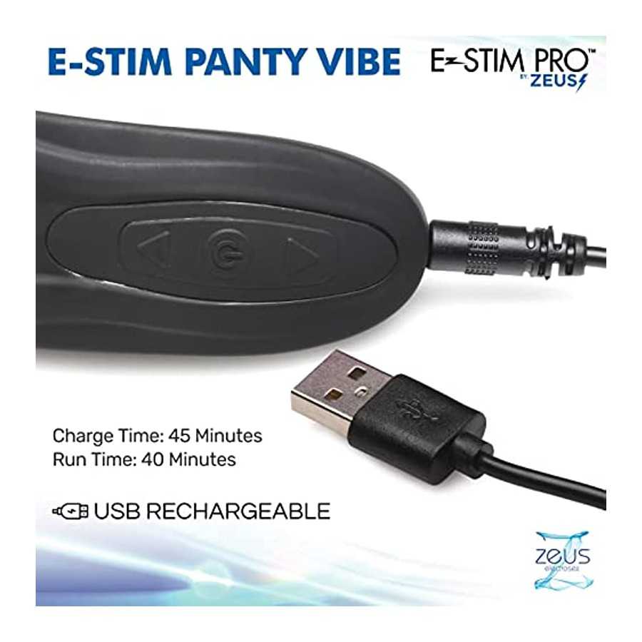 ZEUS ELECTROSEX E-Stim Panty Vibe w/Remote Control for Women and Couples.