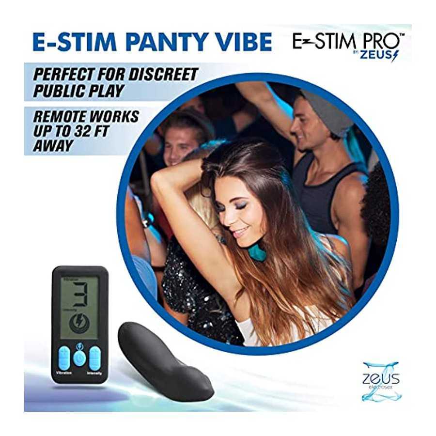 ZEUS ELECTROSEX E-Stim Panty Vibe w/Remote Control for Women and Couples.