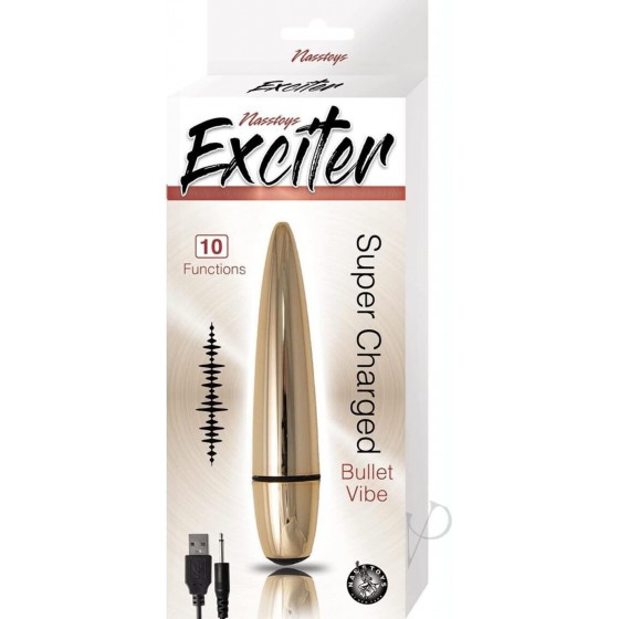Nasstoys - Exciter Super Charged - Rechargeable Bullet Vibe (Silver)