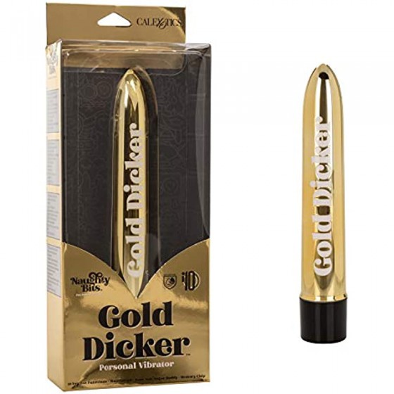  Naughty Bits Gold Dicker Personal Vibrator