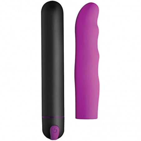 XL Silicone Bullet and Wavy Sleeve