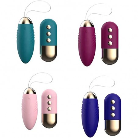 10 Speeds Remote Control USB Rechargeable Wireless Sex Vibrating Love Egg Vibrator (Pink Color)