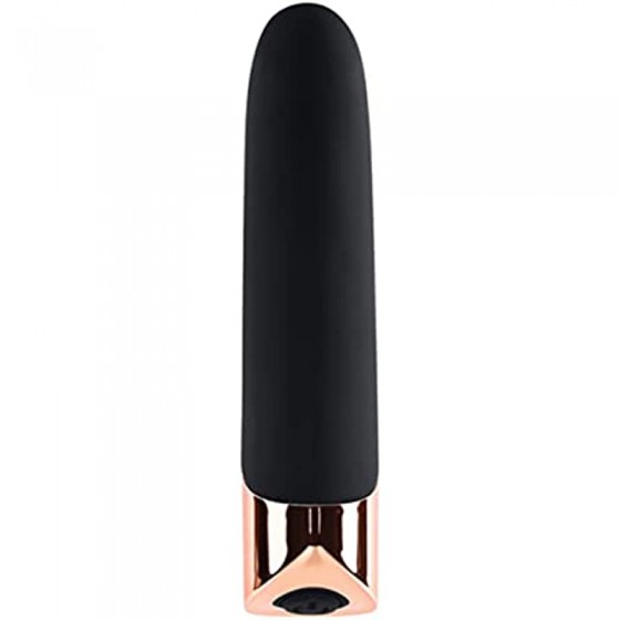 Gender X - The Gold Standard - Rechargeable Silicone Bullet - Black/Rose Gold