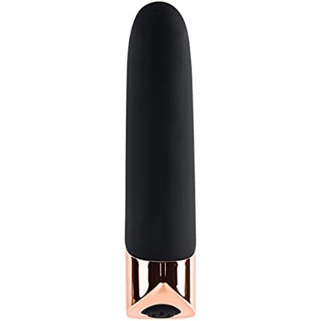 Gender X - The Gold Standard - Rechargeable Silicone Bullet - Black/Rose Gold