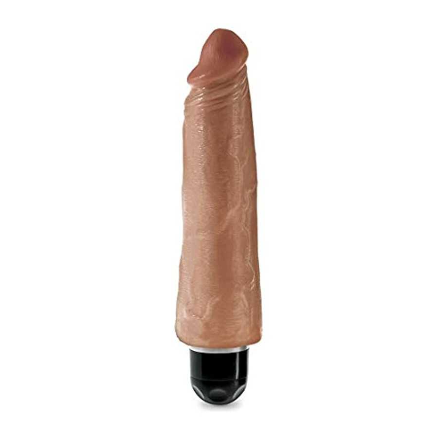 Pipedream Products King Cock  8" Vibrating Stiffy , Tan, 11.7 Lb