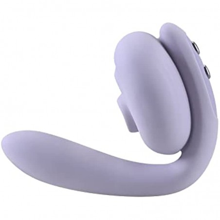  Bendable Clitoral Sucking Vibrator for Clit G Spot Stimulation with 10 Suction and Vibration Patterns, Vibrating Mas