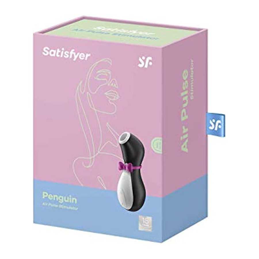Satisfyer Penguin Air-Pulse Clitoris Stimulator - Non-Contact Clitoral Sucking Pressure-Wave Technology, Waterproof, Rechargeabl