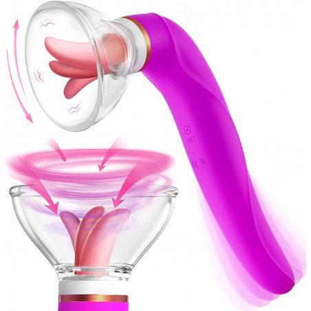 Vibrators Sex Toys for Women- Adult Toys G Spot Vibrator Clitoral Sucking Licking Vibrator with 8 Suction & 10 Tail Vibration & 