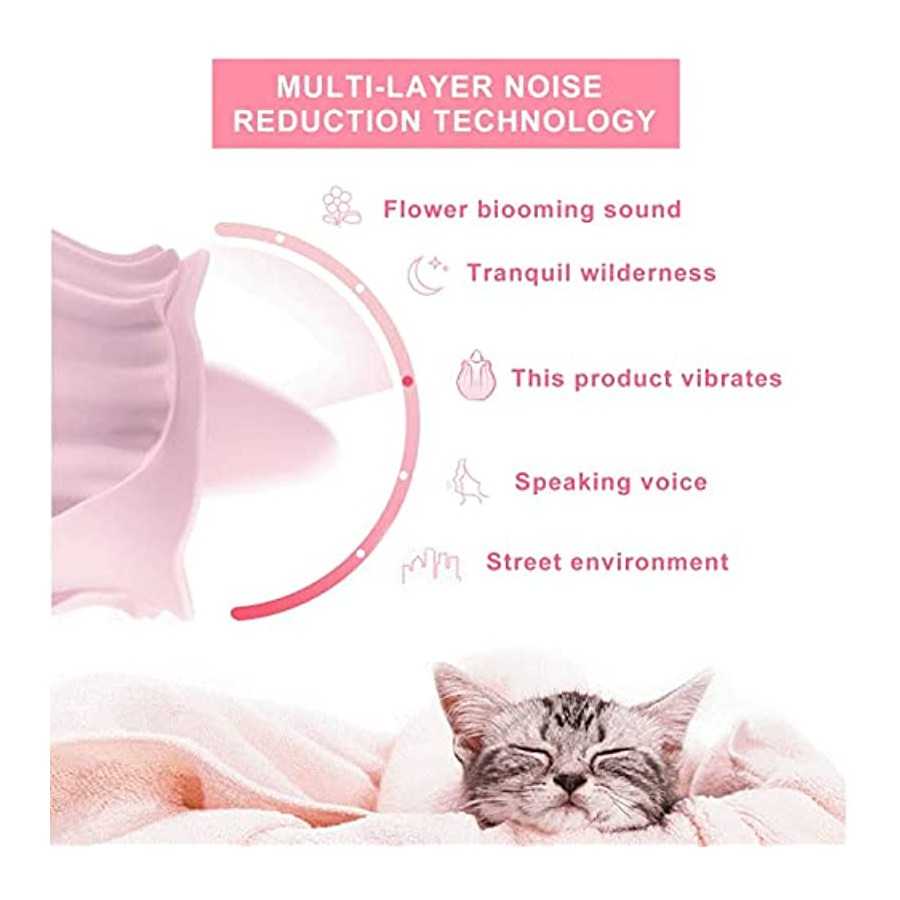 202 Women Rose Tongue & Lick 10 Modes Toys Vibrant Rose The Rose Toy for Women Couples Vibrator Toy for Women (02-Pink)