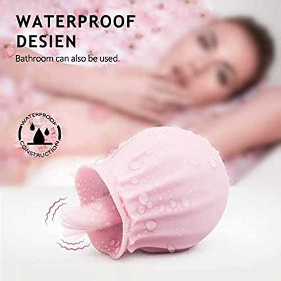 202 Women Rose Tongue & Lick 10 Modes Toys Vibrant Rose The Rose Toy for Women Couples Vibrator Toy for Women (02-Pink)