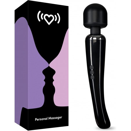 Premium Magic Rechargeable Personal Massager - Large Edition - 20 Powerful Patterns & 8 Speeds - Perfect for Muscle Tension, Bac