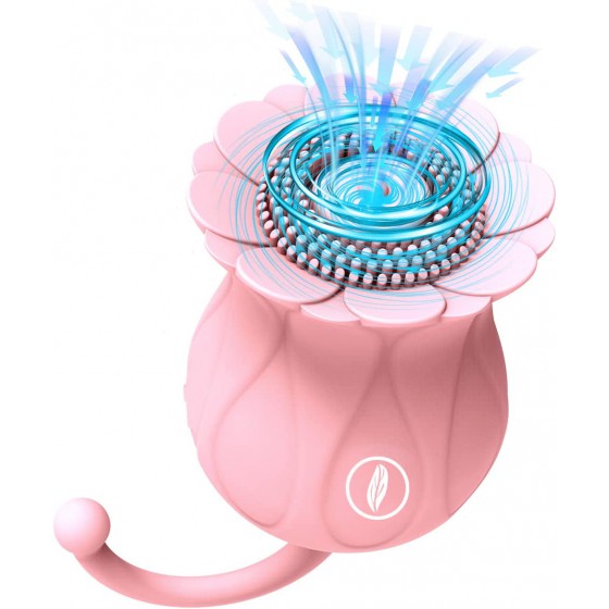 Rose Sex Toy - Adult Sex Toys for Women Vibrators, Rose Sex Stimulator for Women Sucking Nipple Clit Sucker with 10 Tapping & Su
