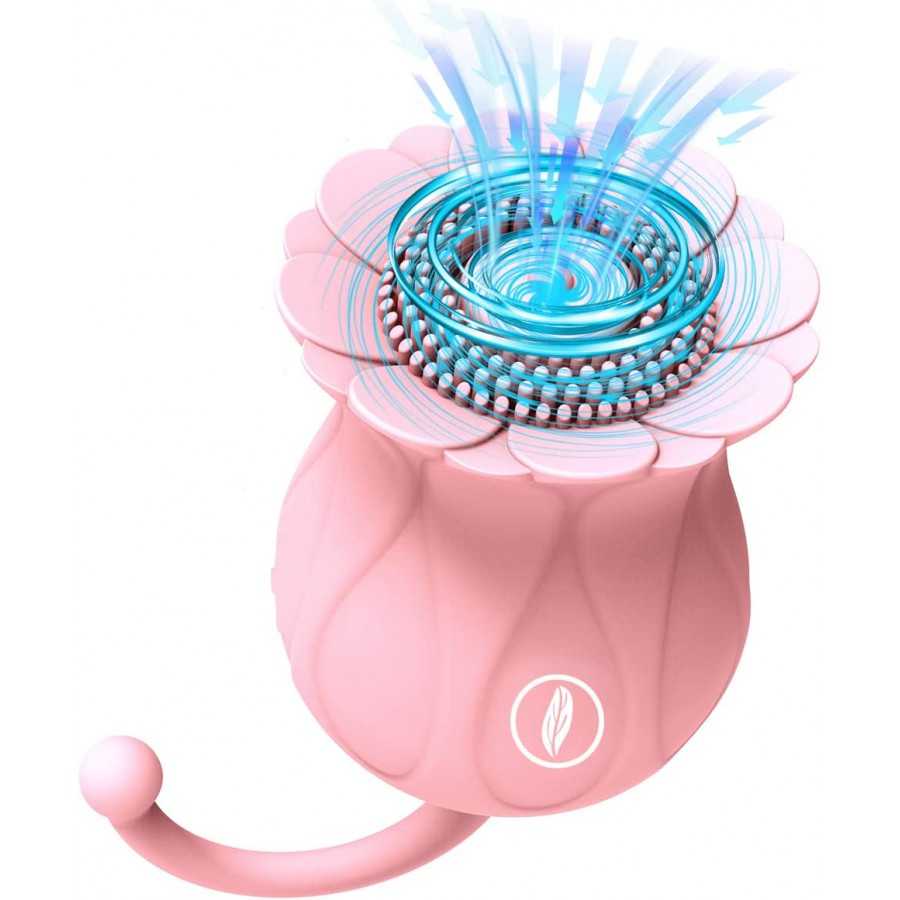 Rose Sex Toy - Adult Sex Toys for Women Vibrators, Rose Sex Stimulator for Women Sucking Nipple Clit Sucker with 10 Tapping & Su