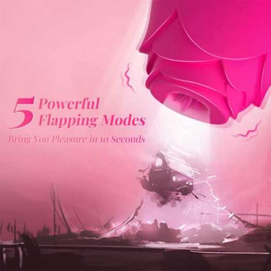 G Spot Vibrators Sex Toys, Adult Toys Vibrator Rose Sex Stimulator for Women, Rose Sex Toy Dildo with 10 Vibrating 5 Tapping Mod