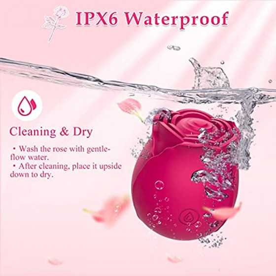Rose Sex Toy Vibrator for Women,Clitoral Stimulator Vibrator G spot Vibrator with 10 Modes for Clitoris Stimulation,Adult Sex To
