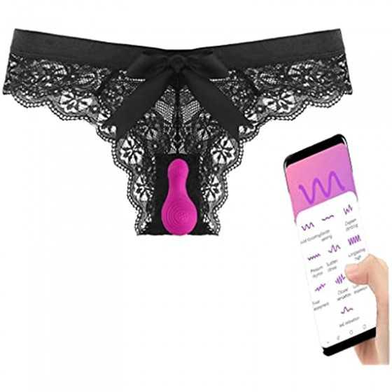 Remote Control Wearable Panty Vibrator, App Control Vibrating Eggs,Rechargeable Clitorals Butterfly Vibrators, Waterproof Magnet