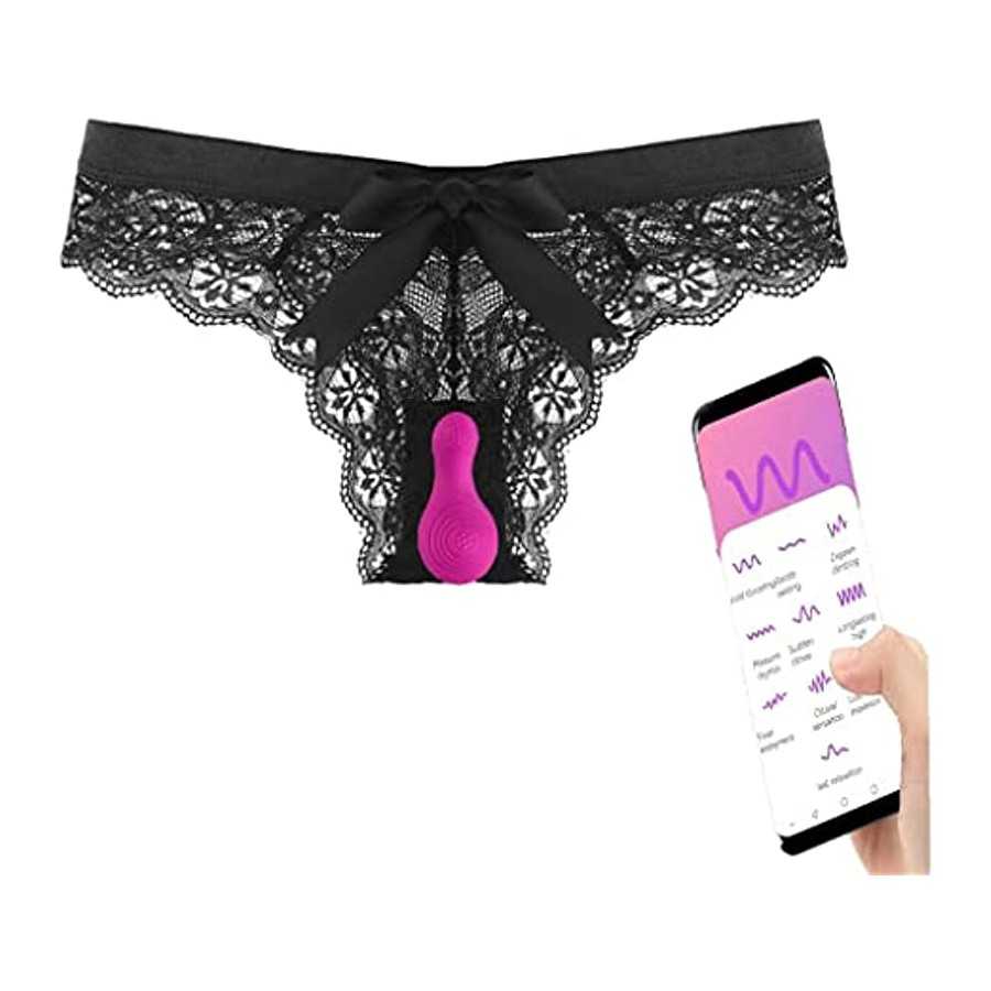 Remote Control Wearable Panty Vibrator, App Control Vibrating Eggs,Rechargeable Clitorals Butterfly Vibrators, Waterproof Magnet