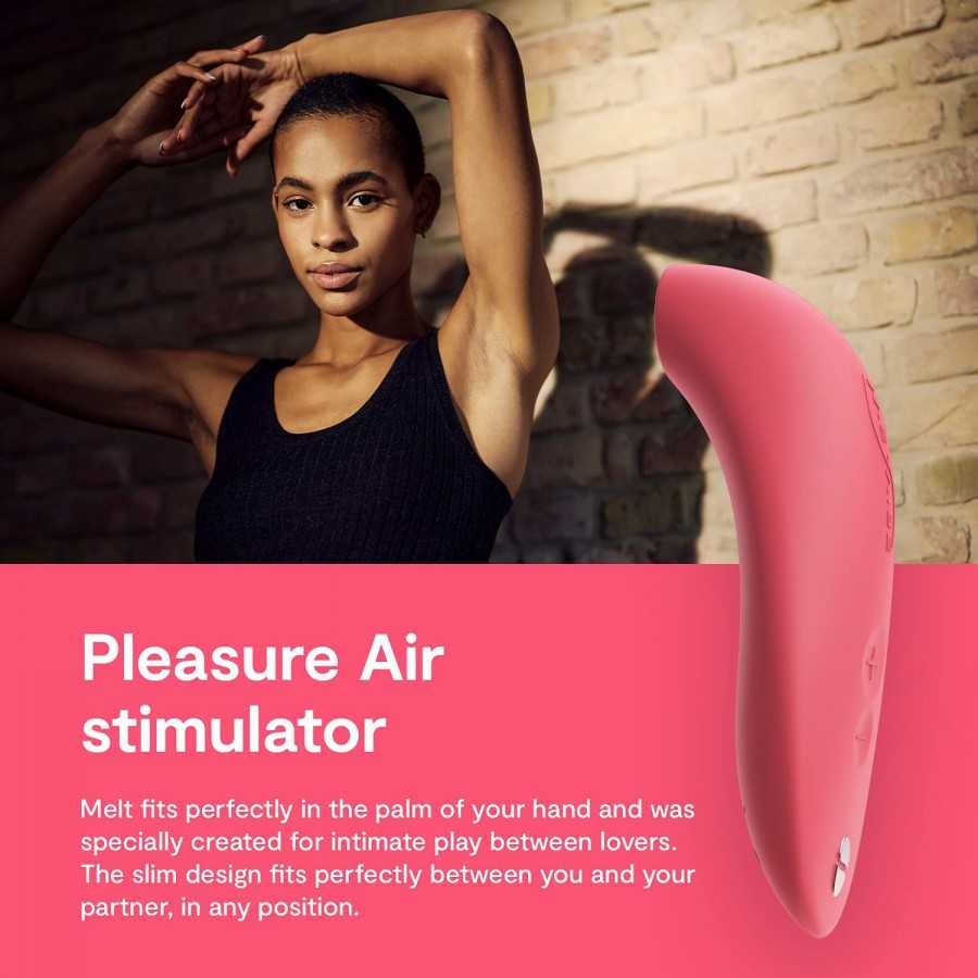We-Vibe Melt Clitoral Sucking Vibrator Clit Massaging App Controlled Smart Toy, Midnight Blue