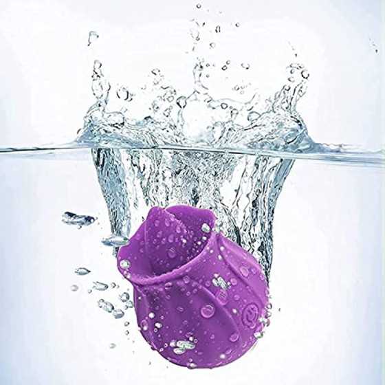 20 Women Rose Tongue & Lick 10 Modes Toys Vibrant Rose The Rose Toy for Women Couples Vibrator Toy for Women (02-Purple)