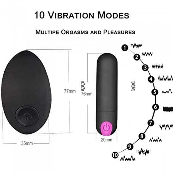 Remote Control Bullet Vibrator Panties, Wearable Vibrating Panty Clit Clitorals Stimulator Sucking Adult Sex Toys for Women Coup