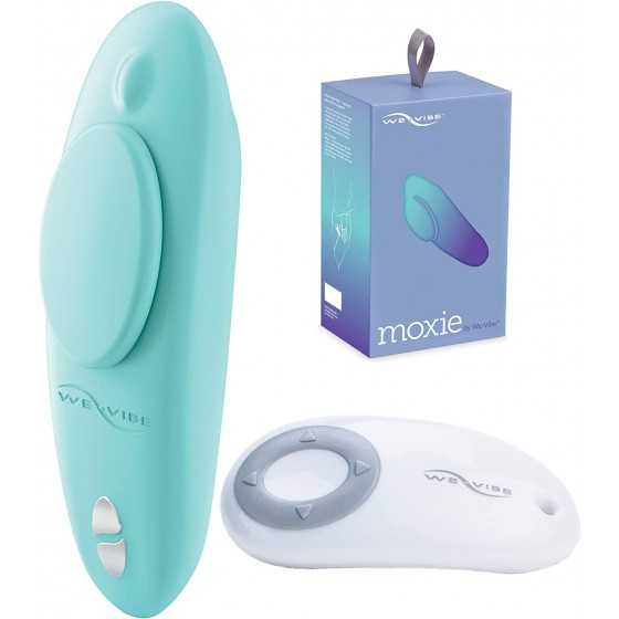  Moxie Panty Worn Vibrator Wearable Vibrating Clitoral Massager for Teasing Her Indoor & Outdoor Remote & Smartphone App 