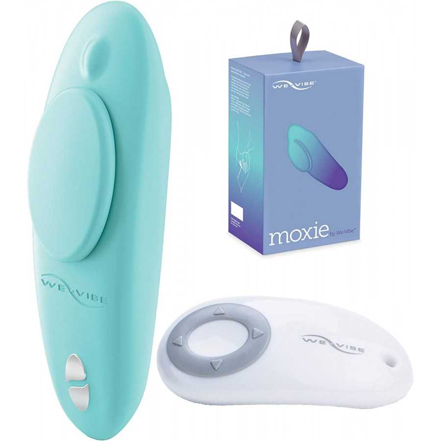 We-Vibe Moxie Panty Worn Vibrator Wearable Vibrating Clitoral Massager for Teasing Her Indoor & Outdoor Remote & Smartphone App 