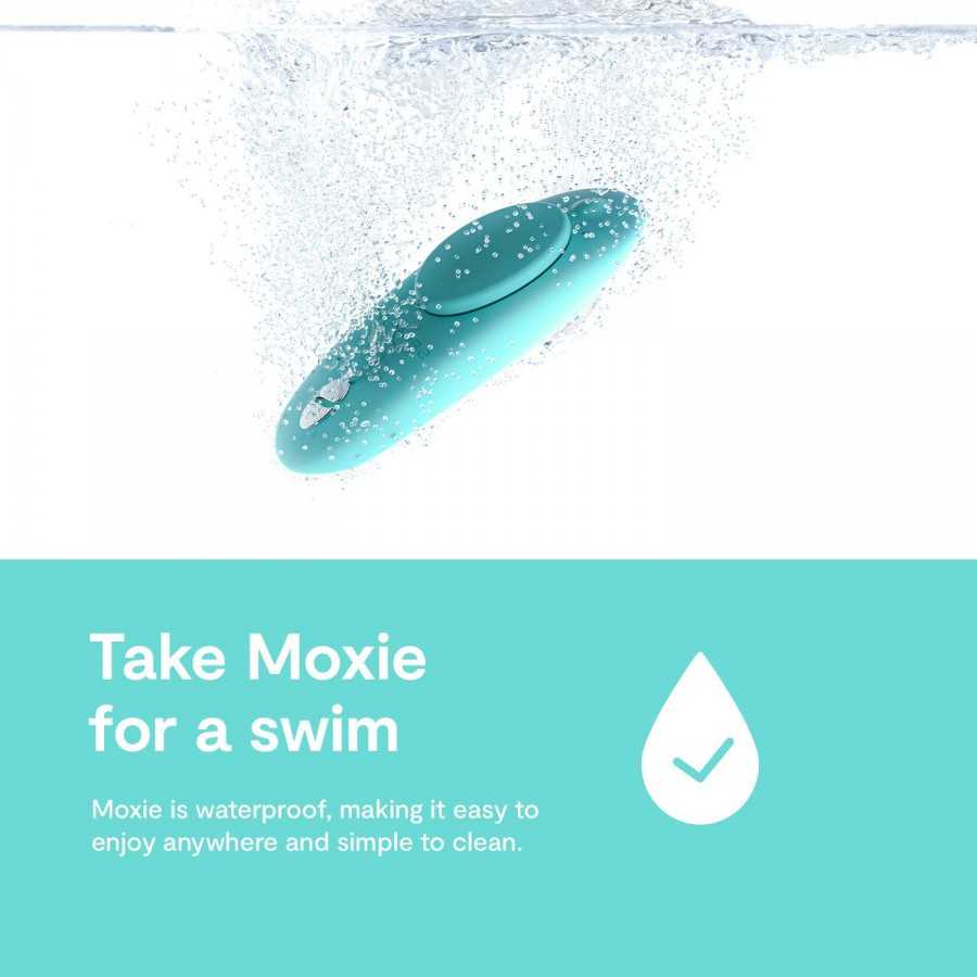 We-Vibe Moxie Panty Worn Vibrator Wearable Vibrating Clitoral Massager for Teasing Her Indoor & Outdoor Remote & Smartphone App 