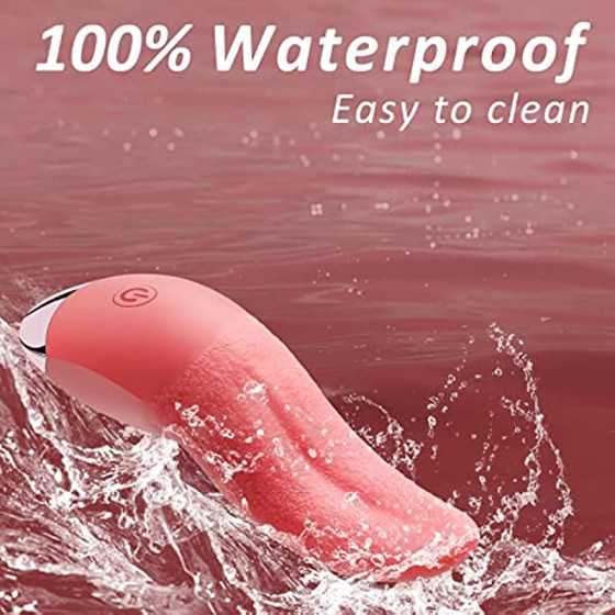 Clitoral Tongue Licking Vibrator,Realistic Vibrators with 10 Vibration Modes,Vaginal Nipples Clitoral Stimulator Rechargeable & 