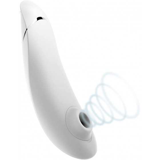 Womanizer Premium Clitoral Sucking Toy 12 Intensity Level Clitoris Suction Massager Clit Sucking Vibrator Sex Toy for Women, Whi