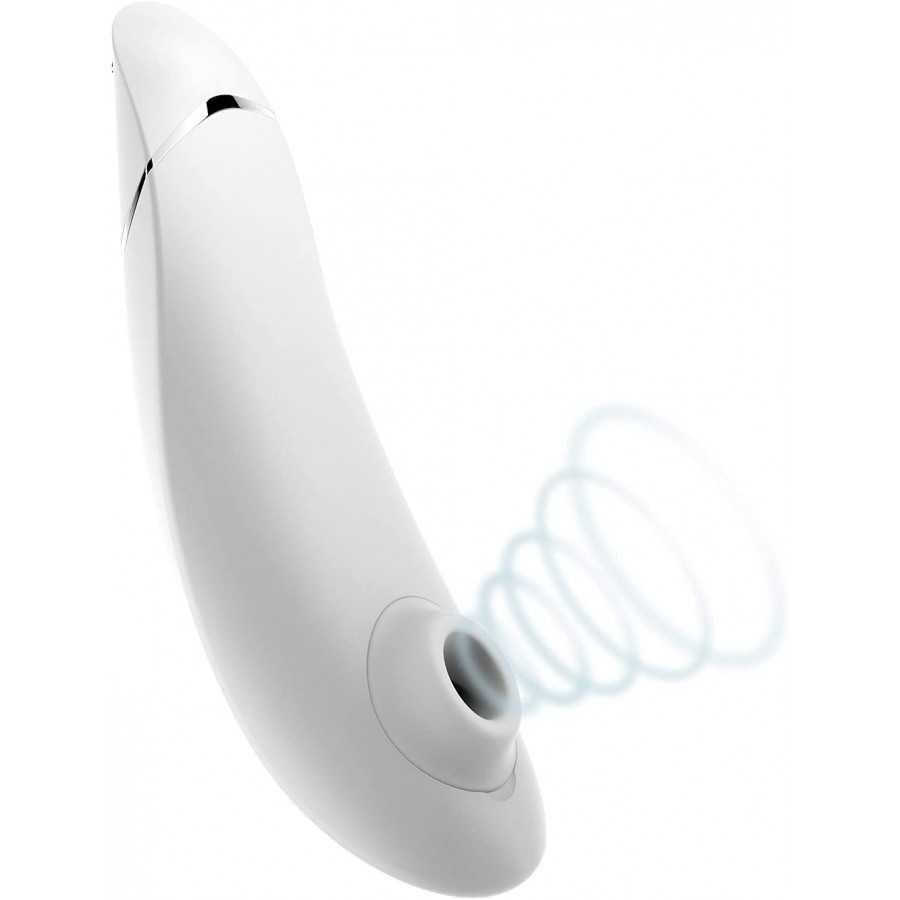 Womanizer Premium Clitoral Sucking Toy 12 Intensity Level Clitoris Suction Massager Clit Sucking Vibrator Sex Toy for Women, Whi
