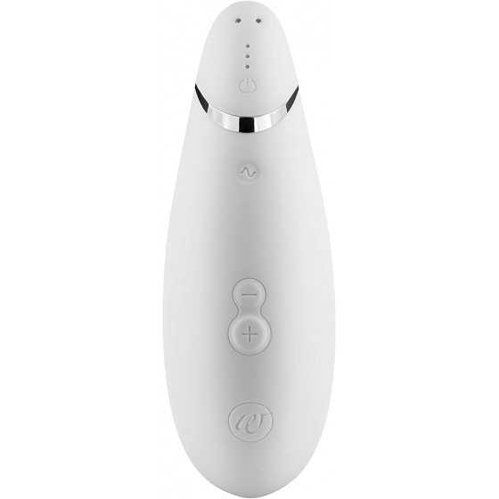 Womanizer Premium Clitoral Sucking Toy 12 Intensity Level Clitoris Suction Massager Clit Sucking Vibrator Sex Toy for Women, Whi