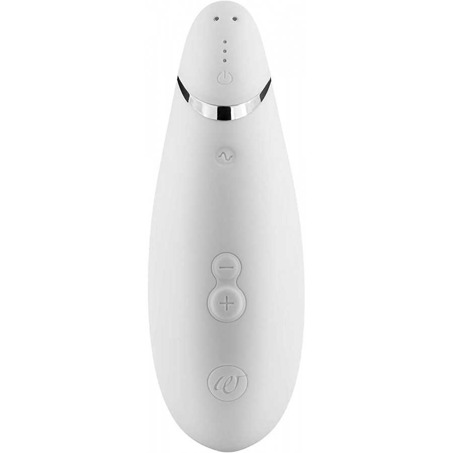 Womanizer Premium Clitoral Sucking Toy 12 Intensity Level Clitoris Suction Massager Clit Sucking Vibrator Sex Toy for Women, Whi