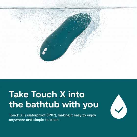 We-Vibe Touch X Mini Clitoral Vibrator Powerful Clitoris Massaging Toy Massager, Green Velvet