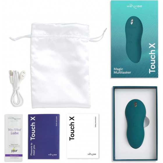 We-Vibe Touch X Mini Clitoral Vibrator Powerful Clitoris Massaging Toy Massager, Green Velvet