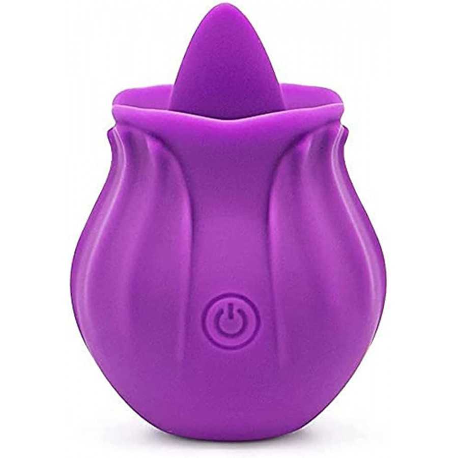 Rose Toy for Woman, Clitoral Nipple Stimulator-G spot Vibrator with 10 Tapping Modes, Vibrating Personal Massager Rose Vibrators