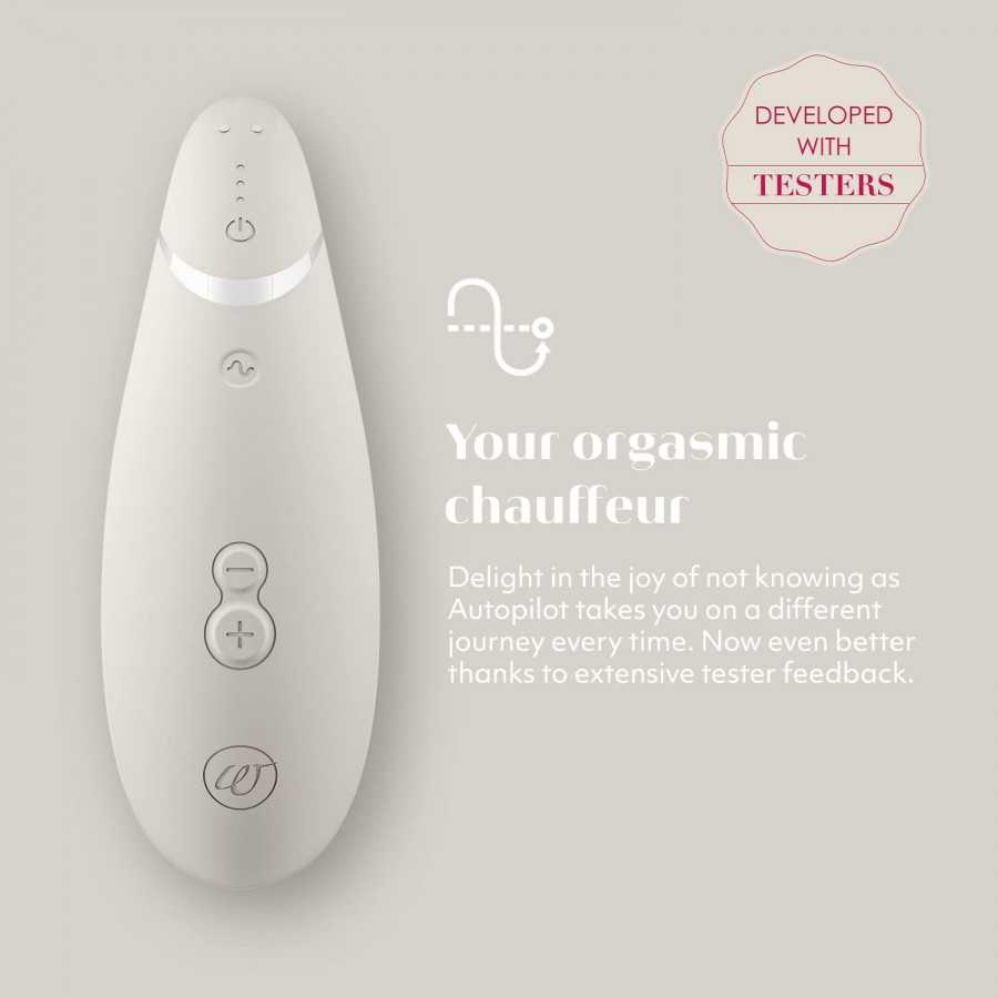 Womanizer Premium 2 Clitoral Vibrator Clit Sucking Massaging Sex Toy Massager for Women, Blueberry