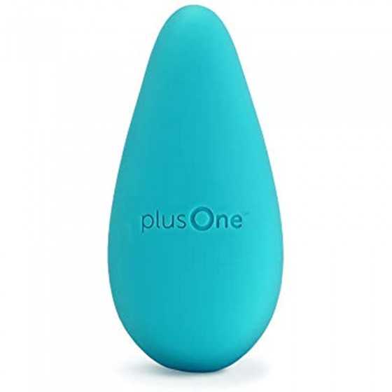 plusOne Mini Massager with Storage Bag, 10 Vibration Settings, Body-Safe Silicone, Rechargeable Battery