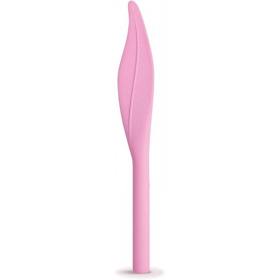 plusOne Vibrating Feather Tickler with Silky Sash Included, Lilac