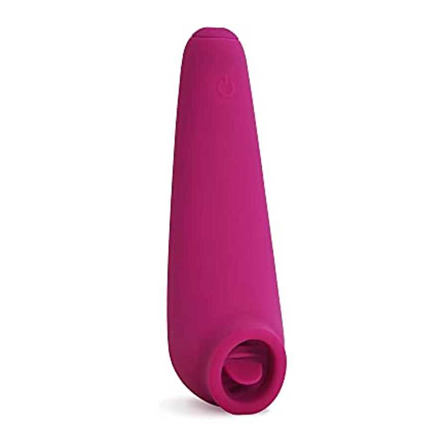 plusOne Fluttering Arouser, 10 Vibration Settings, Clitoral Stimulator Tongue Licking Vibrator, Nipple Licker for Women, Man, Co