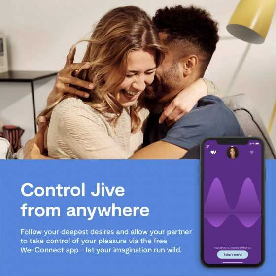 We-Vibe Jive Wearable G-spot & Clitoris Stimulator Smart Toy Vibrator, Electric Pink
