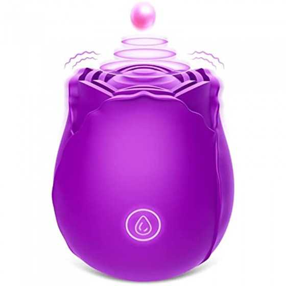 Rose Sex Toy Vibrator for Women,Clitoral Stimulator Vibrator G spot Vibrator with 10 Modes for Clitoris Stimulation,Adult Sex To