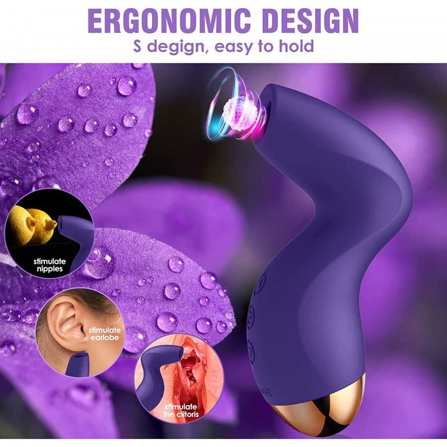 Clitoral Vibrator Sucking Sex Toy - SVAKOM Pulse Pure Nipple Clit Sucker Clitoralis Stimulator Vibrators with 5 * 3 Suction for 